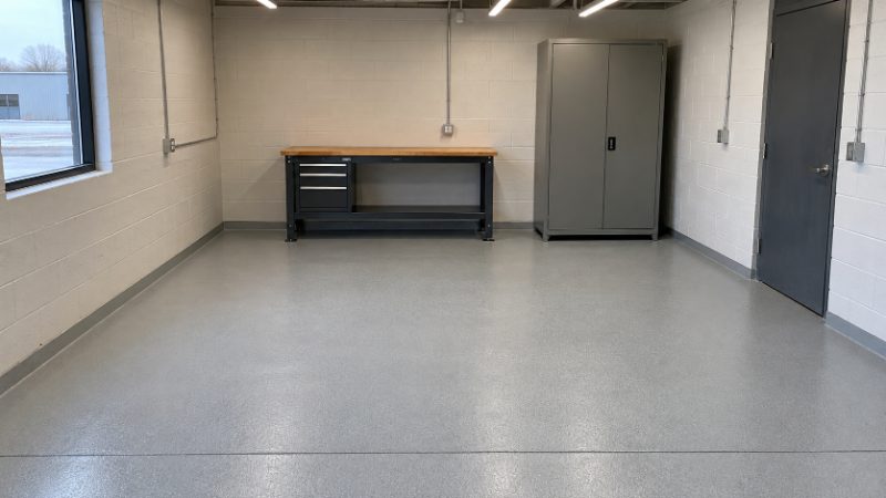 epoxy flooring project in Green Bay